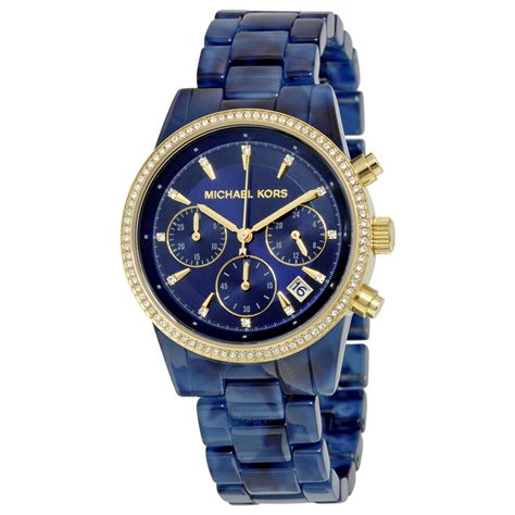 michael kors mens watch blue face|michael kors blue watch ladies.